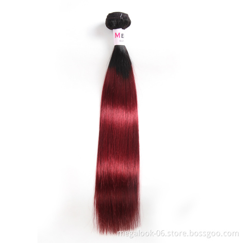 Wholesale Best Quality Malaysian Color 1B-99J Hair Weave Dark Red Hair Cheap Straight 100% Malaysian Human Hair Extension